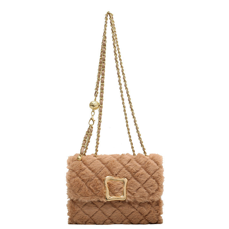 Small Fur Square Bag, , women clothing, small-fur-square-bag, , fairypeony