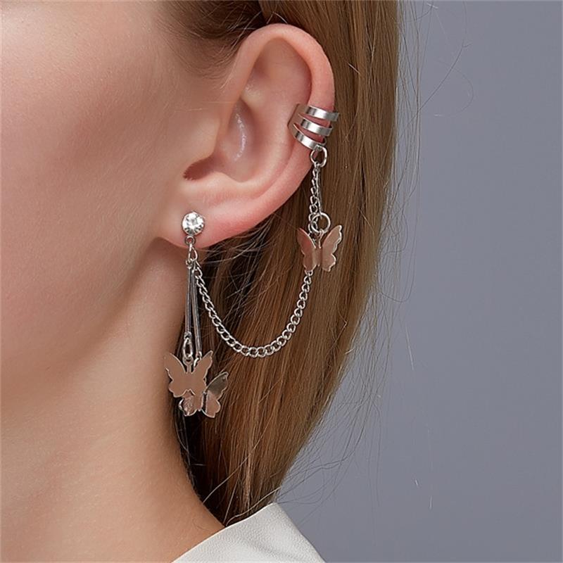 Butterfly Cold Wind All-In-One Earrings, , women clothing, butterfly-cold-wind-all-in-one-earrings, , fairypeony