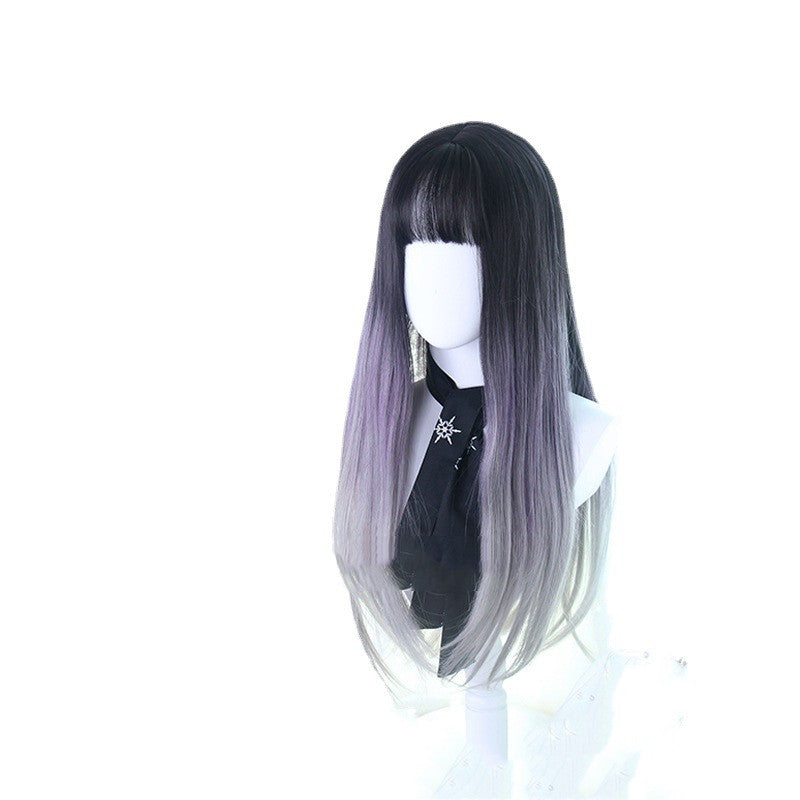 Natural Purple Head Cover Wig, , women clothing, natural-purple-head-cover-wig, , fairypeony