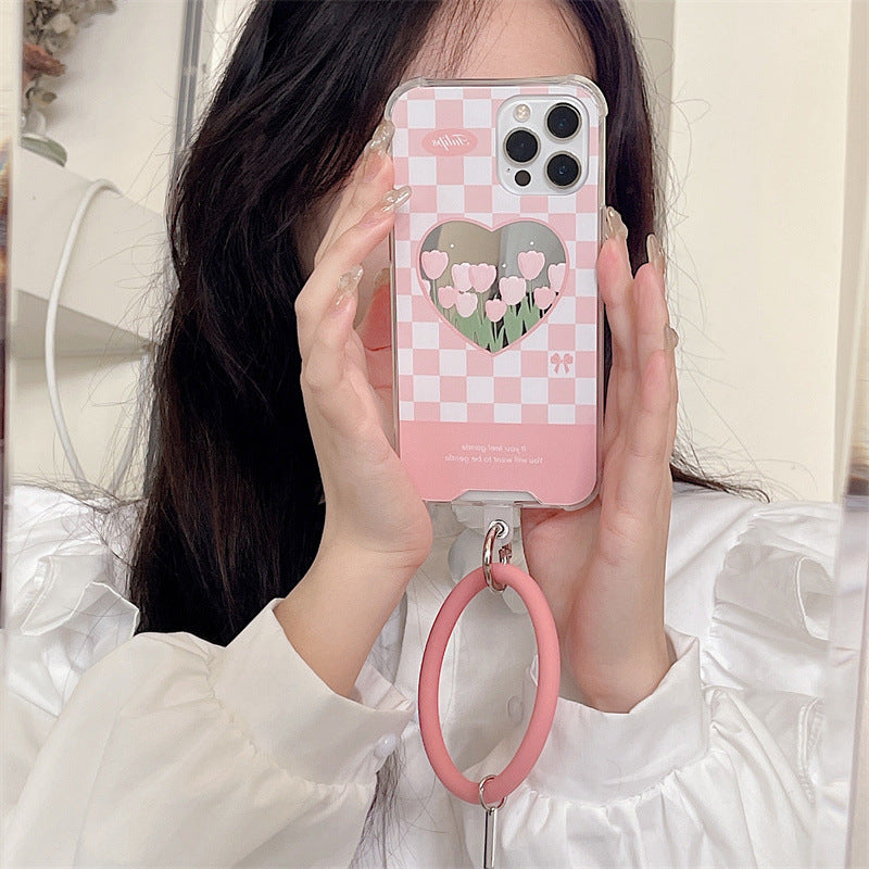 Mirror Flower Bracelet Phone Case, , women clothing, mirror-flower-bracelet-phone-case, floral, fairypeony
