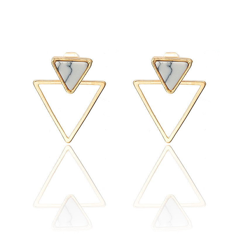 Marble Triangle Earrings, , women clothing, marble-triangle-earrings, , fairypeony