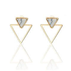 Marble Triangle Earrings, , women clothing, marble-triangle-earrings, , fairypeony