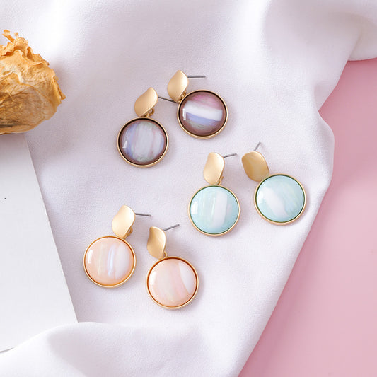 Grain wafer geometric earrings, , women clothing, grain-wafer-geometric-earrings, , fairypeony