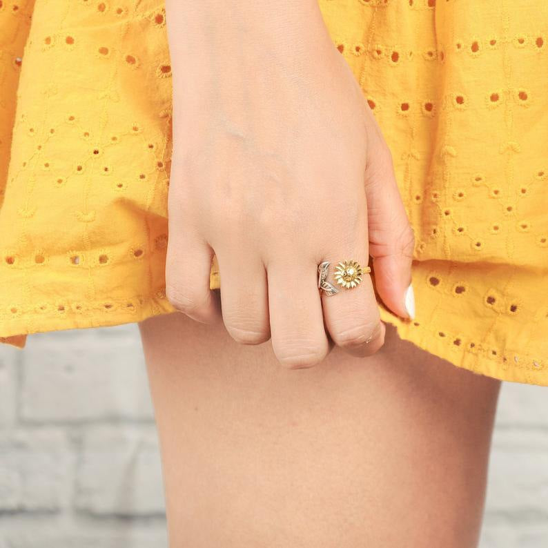 Sunflower Ring, , women clothing, sunflower-ring, , fairypeony