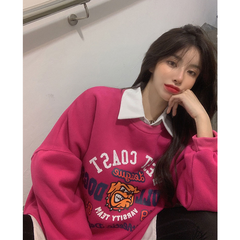 Bull Dogs Logo Graphic Sweatshirt, , women clothing, bull-dogs-logo-graphic-sweatshirt, , fairypeony