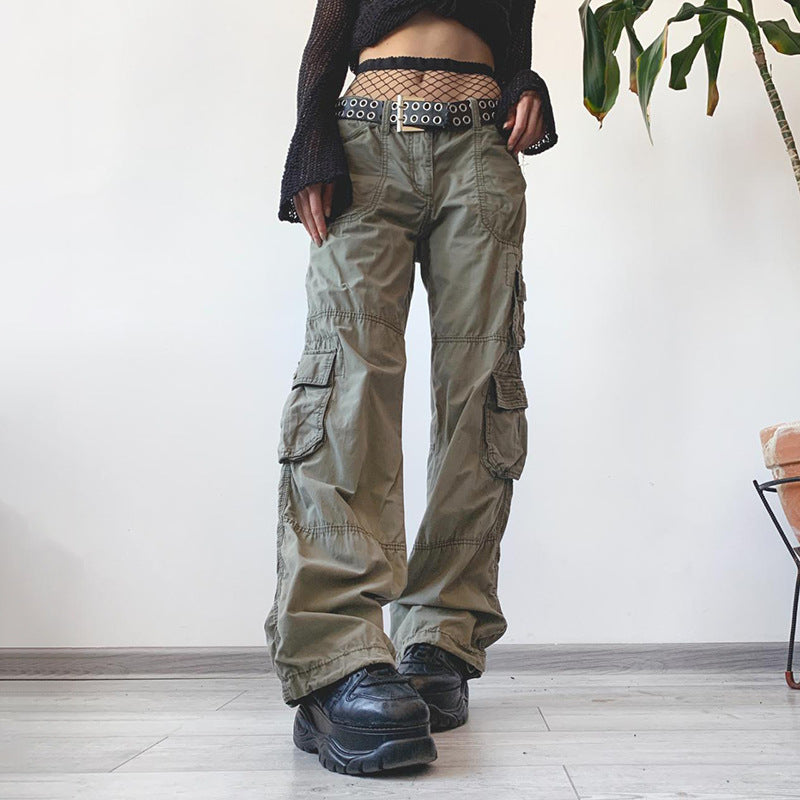 Vintage Pocket Baggy Cargo Jeans - fairypeony