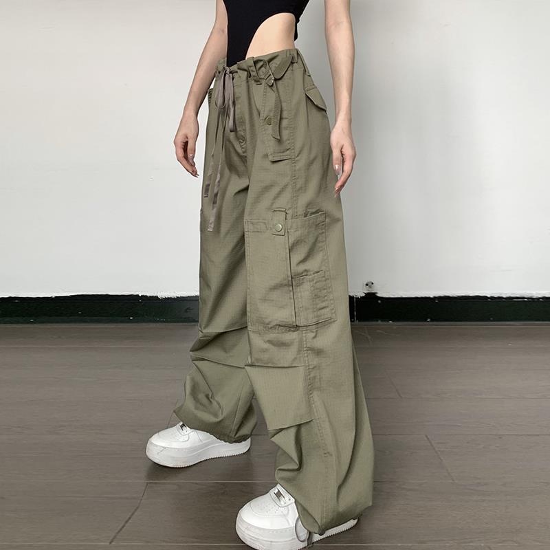 Vintage Pocket Parachute Cargo Pants - fairypeony