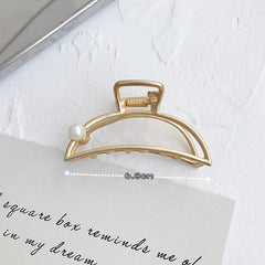 Matte metal horsetail clip, , women clothing, matte-metal-horsetail-clip, , fairypeony