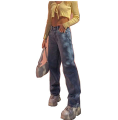 High Waist Loose Wide Leg Jeans, , women clothing, high-waist-loose-wide-leg-jeans, , fairypeony