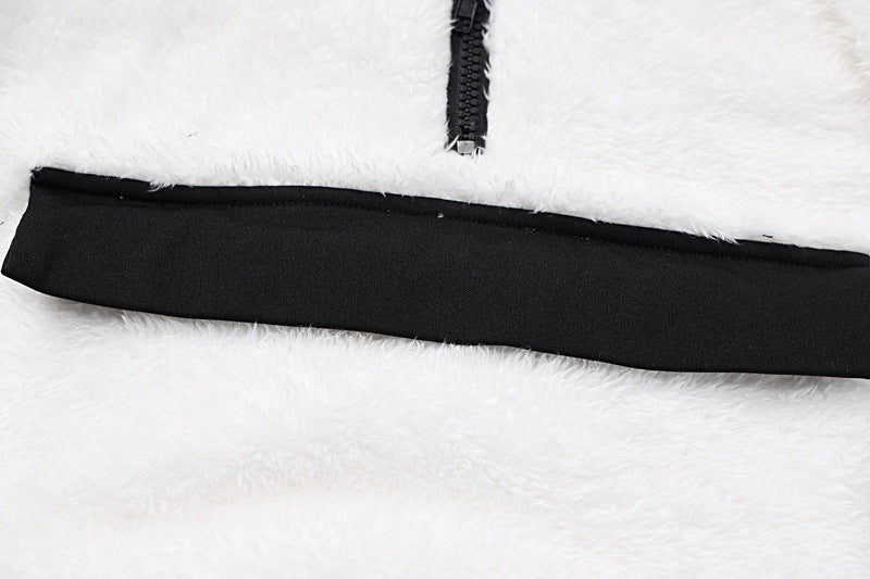 Lamb Wool Oversized Hooded Sweater - fairypeony