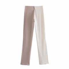 Sexy Color Matching Skinny Flared Pants, , women clothing, sexy-color-matching-skinny-flared-pants, , fairypeony
