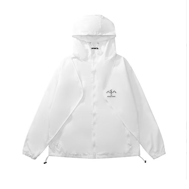 Oversized Patchwork Hooded Jacket - fairypeony