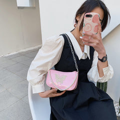 Butterfly Crystal Patent Leather Handbag, , women clothing, butterfly-crystal-patent-leather-handbag, , fairypeony