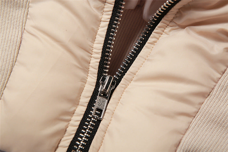 Corset Design Zip Up Bomber Jacket, fairy peony, women clothing, corset-design-zip-up-bomber-jacket, , fairypeony