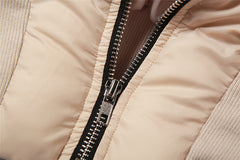 Corset Design Zip Up Bomber Jacket, fairy peony, women clothing, corset-design-zip-up-bomber-jacket, , fairypeony