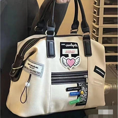 Aesthetic Large Canvas Handbag - fairypeony