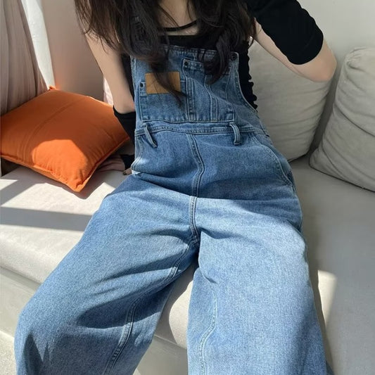Classic Boyfriend Fit Denim Overall - fairypeony