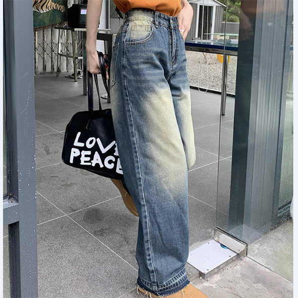 High Waist Baggy Boyfriend Jeans - fairypeony