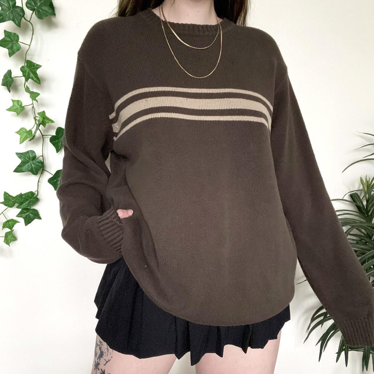 Three Striped Pullover Downtown Sweater - fairypeony