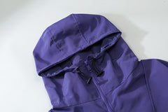 Oversized Patchwork Hooded Jacket - fairypeony