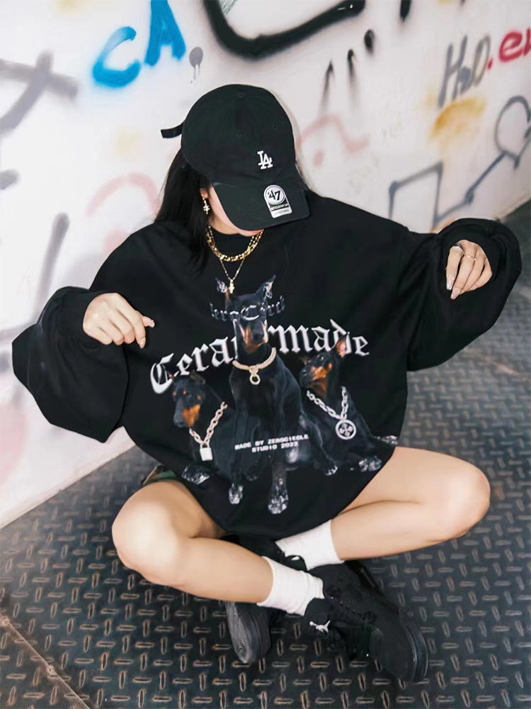 Vintage Doberman Dogs Sweatshirt - fairypeony