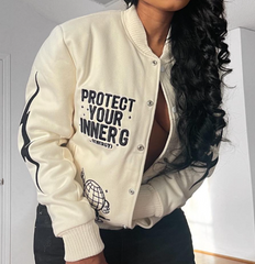 Embroidered Letter Y2K Varsity Jacket, fairy peony, women clothing, embroidered-letter-y2k-varsity-jacket, , fairypeony