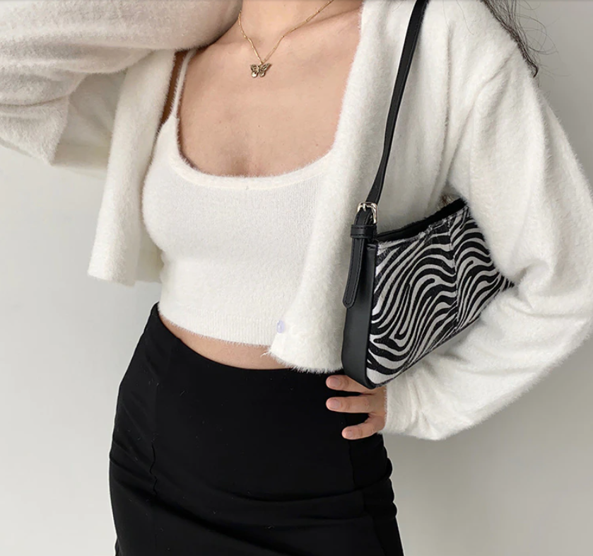 Cropped Button Knit Two Piece Cardigan, , women clothing, cropped-button-knit-two-piece-cardigan, , fairypeony