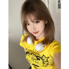 Vintage Star Logo Graphic Short Sleeve Tee - fairypeony