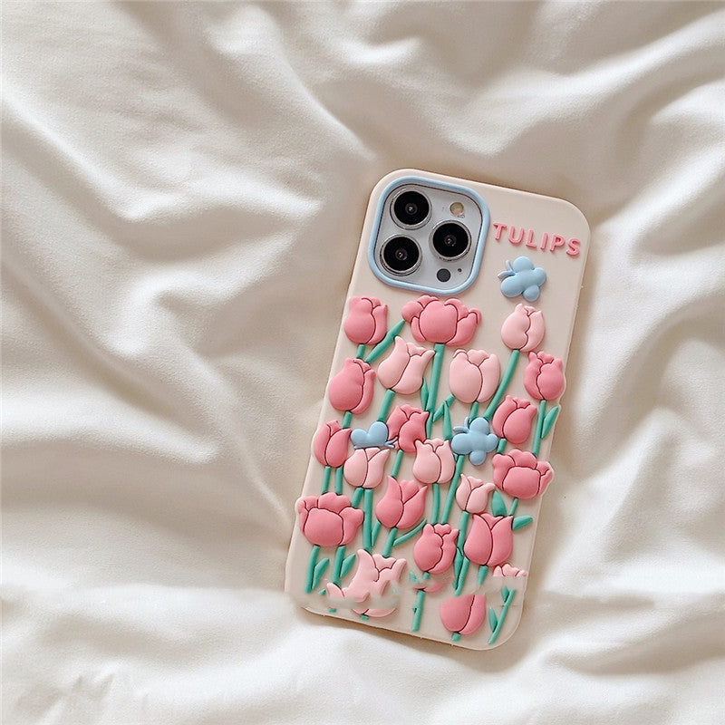 Bubble flowers Phone Case, , women clothing, bubble-flowers-phone-case, , fairypeony