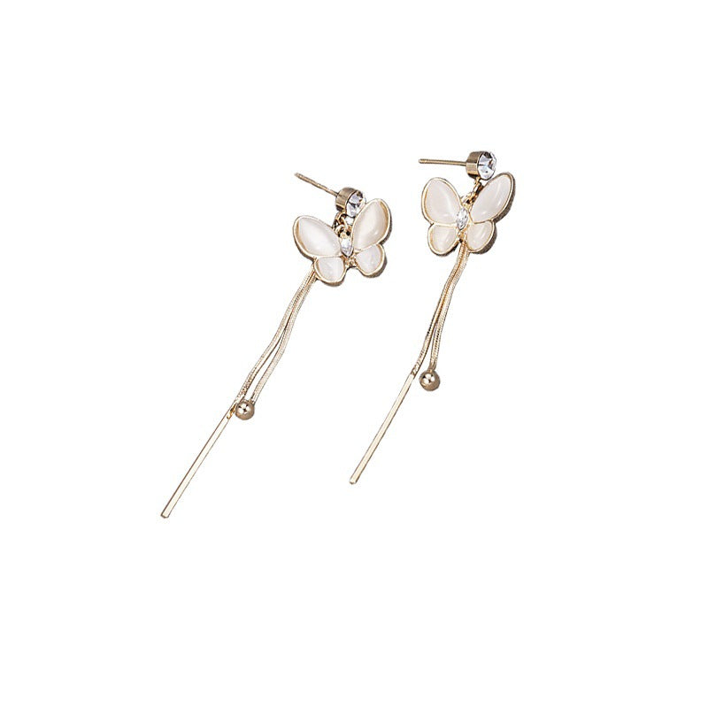 Opal Butterfly Fringe Earrings, , women clothing, opal-butterfly-fringe-earrings, , fairypeony