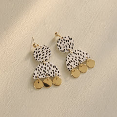 Body Clay Texture Lacquered Acrylic Earrings, , women clothing, body-clay-texture-lacquered-acrylic-earrings, , fairypeony
