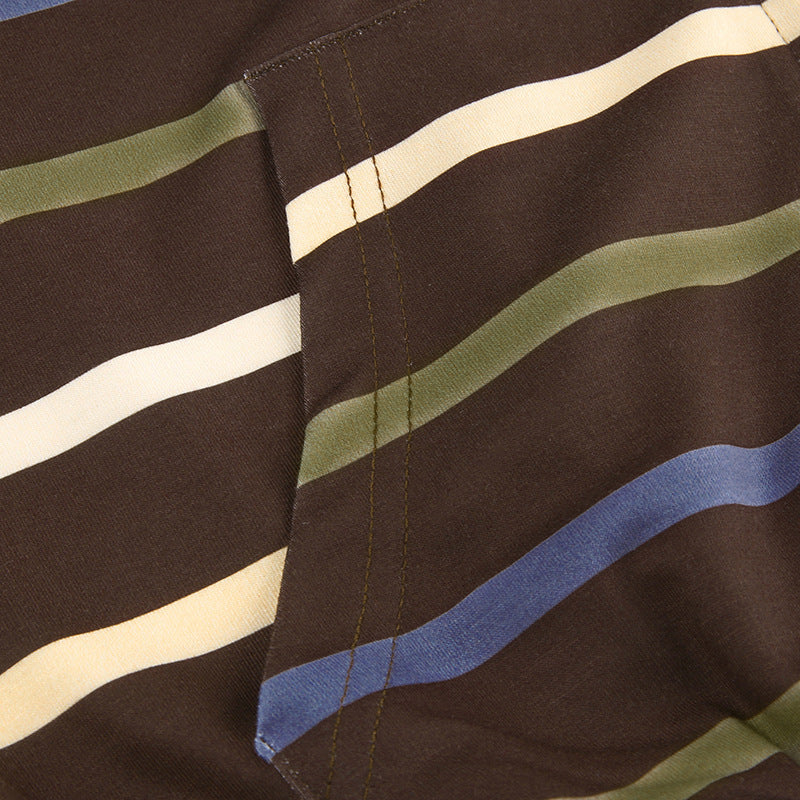 Aesthetic Fairycore Striped Zip Up Hoodie - fairypeony