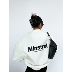 Crew Neck Logo Graphic Sweatshirt, , women clothing, crew-neck-logo-graphic-sweatshirt, , fairypeony