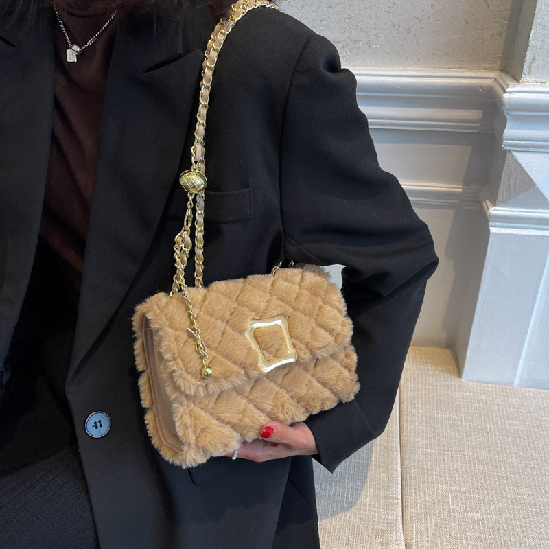 Small Fur Square Bag, , women clothing, small-fur-square-bag, , fairypeony