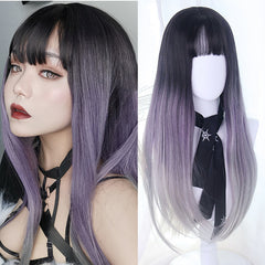 Natural Purple Head Cover Wig, , women clothing, natural-purple-head-cover-wig, , fairypeony