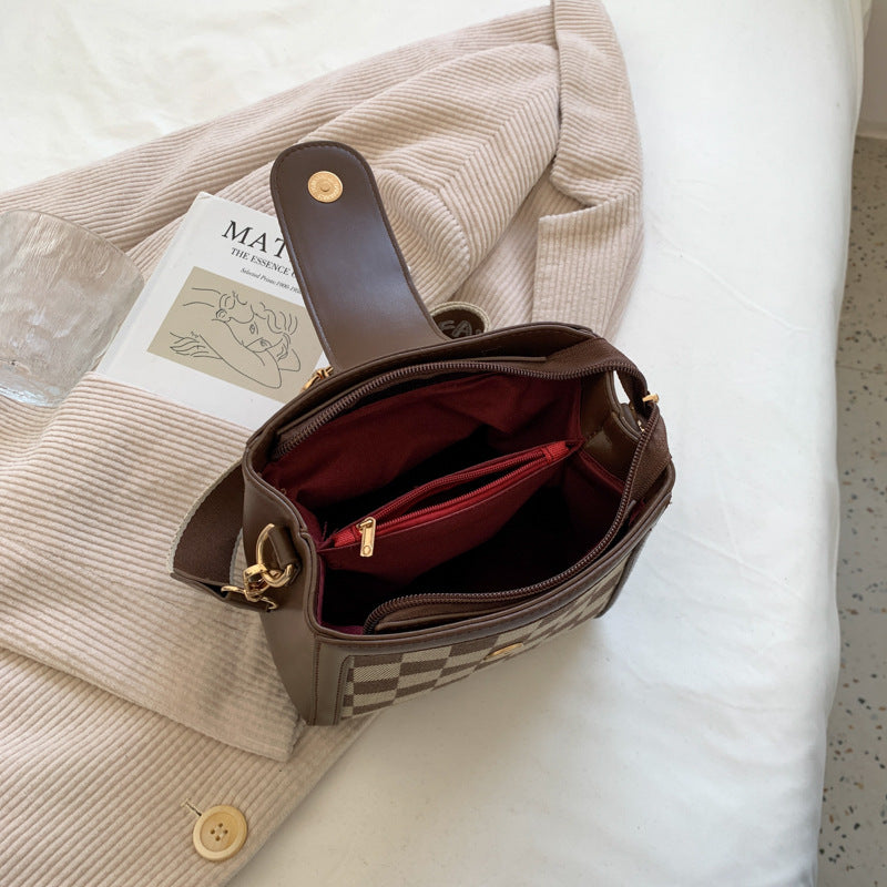 Checkerboard Leopard Print Square Bag, , women clothing, checkerboard-leopard-print-square-bag, , fairypeony