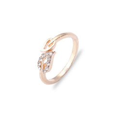 Love Ring Leaf Rhinestone, , women clothing, love-ring-leaf-rhinestone, , fairypeony