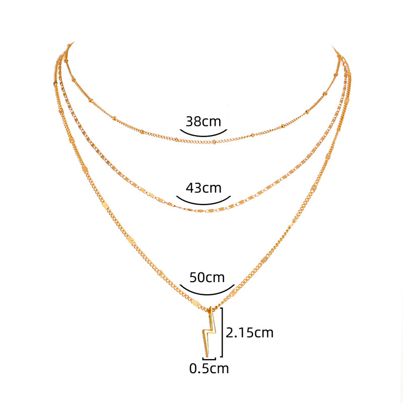 Simple Niche Design Multi-layer Necklace, , women clothing, simple-niche-design-multi-layer-necklace, , fairypeony