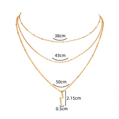 Simple Niche Design Multi-layer Necklace, , women clothing, simple-niche-design-multi-layer-necklace, , fairypeony