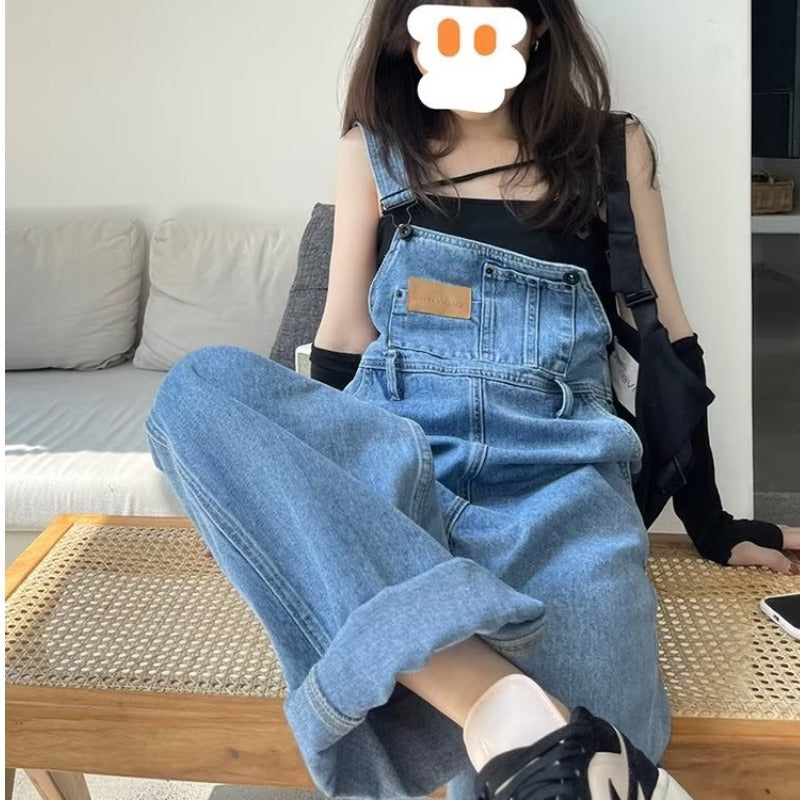 Classic Boyfriend Fit Denim Overall - fairypeony