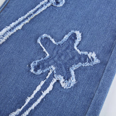 High Waist Slim Fit Flared Jeans, , women clothing, high-waist-slim-fit-flared-jeans, , fairypeony