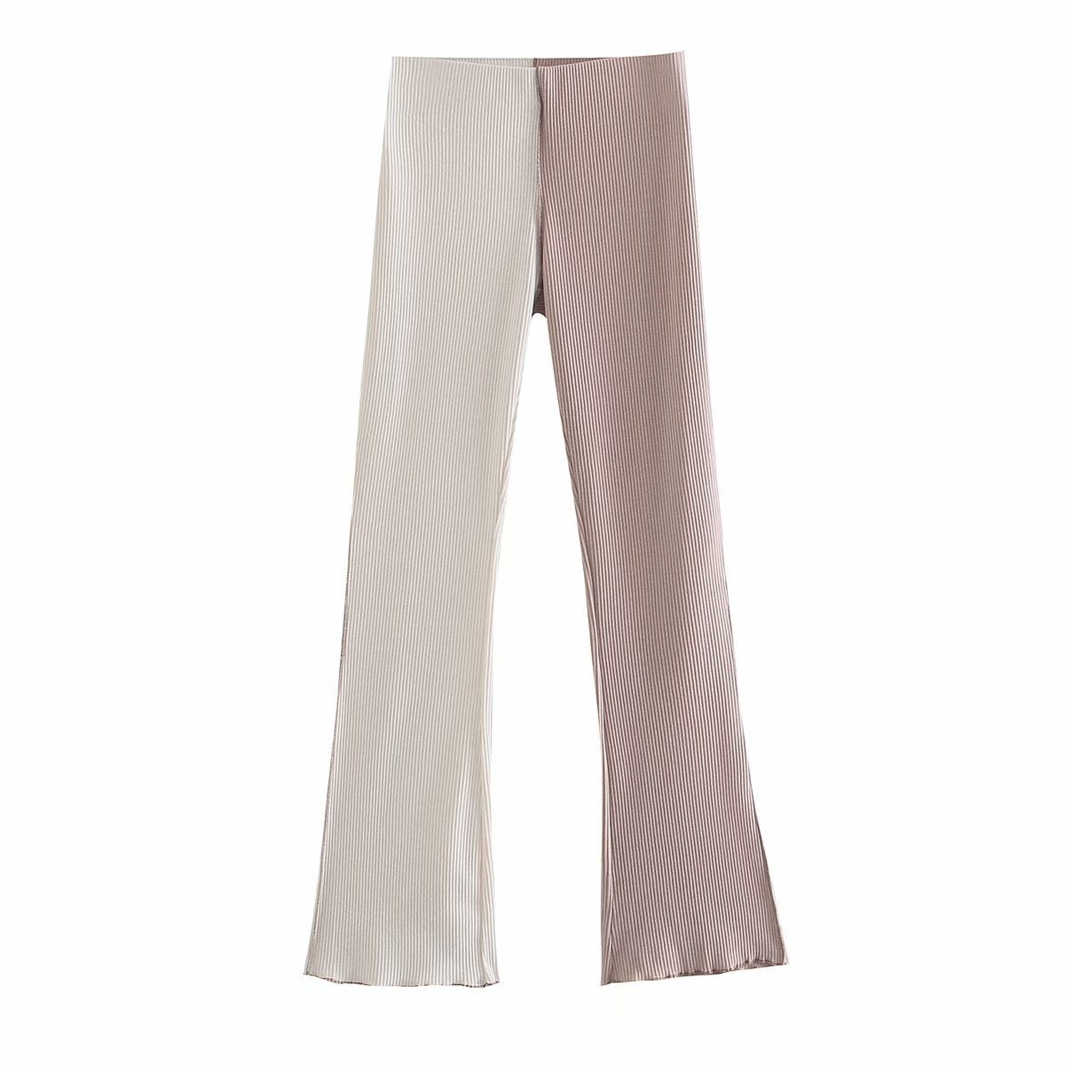 Sexy Color Matching Skinny Flared Pants, , women clothing, sexy-color-matching-skinny-flared-pants, , fairypeony
