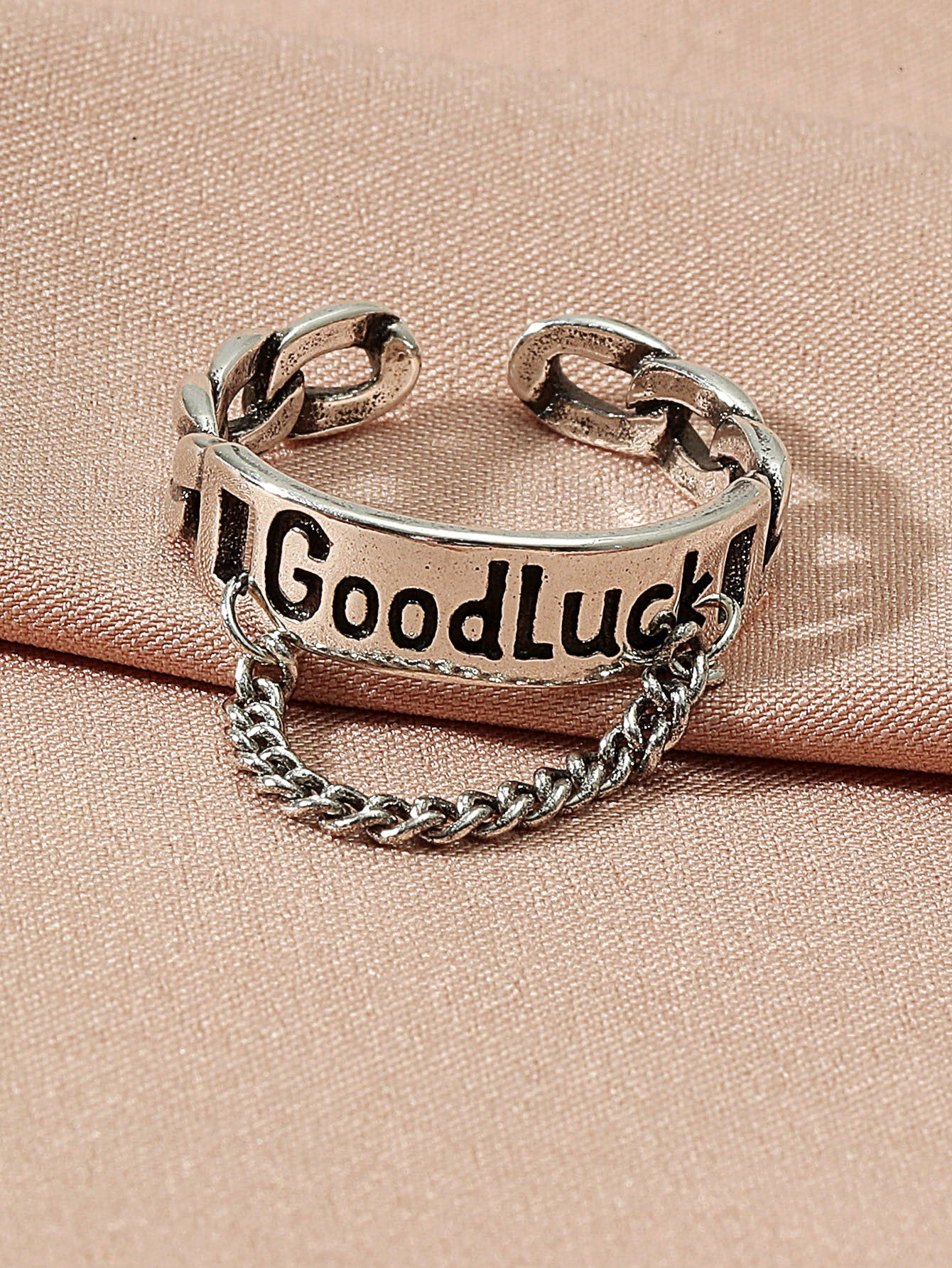 Vintage Open Chain Ring, , women clothing, vintage-open-chain-ring, , fairypeony