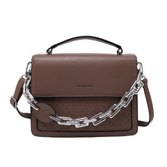 Solid Color Letter Flap Organ Crossbody Bag, , women clothing, solid-color-letter-flap-organ-crossbody-bag, , fairypeony