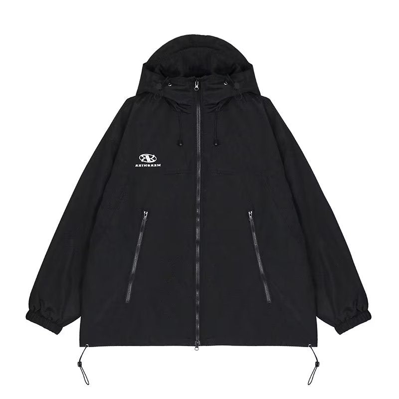 Oversize Waterproof Hooded Jacket - fairypeony