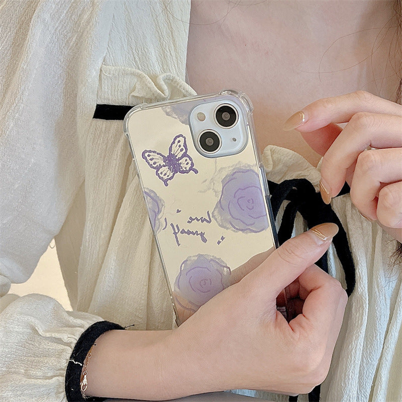 Lavander Butterfly Phone Case, , women clothing, lavander-butterfly-phone-case, , fairypeony