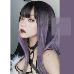 Natural Purple Head Cover Wig, , women clothing, natural-purple-head-cover-wig, , fairypeony