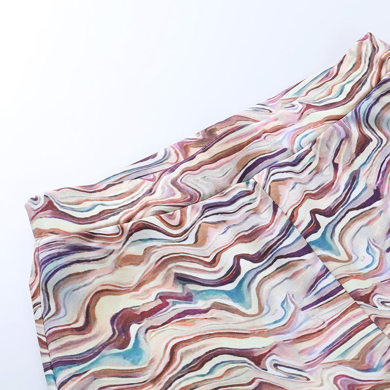 Slim Temperament High Waist Corrugated Flared Pants, , women clothing, slim-temperament-high-waist-corrugated-flared-pants, , fairypeony