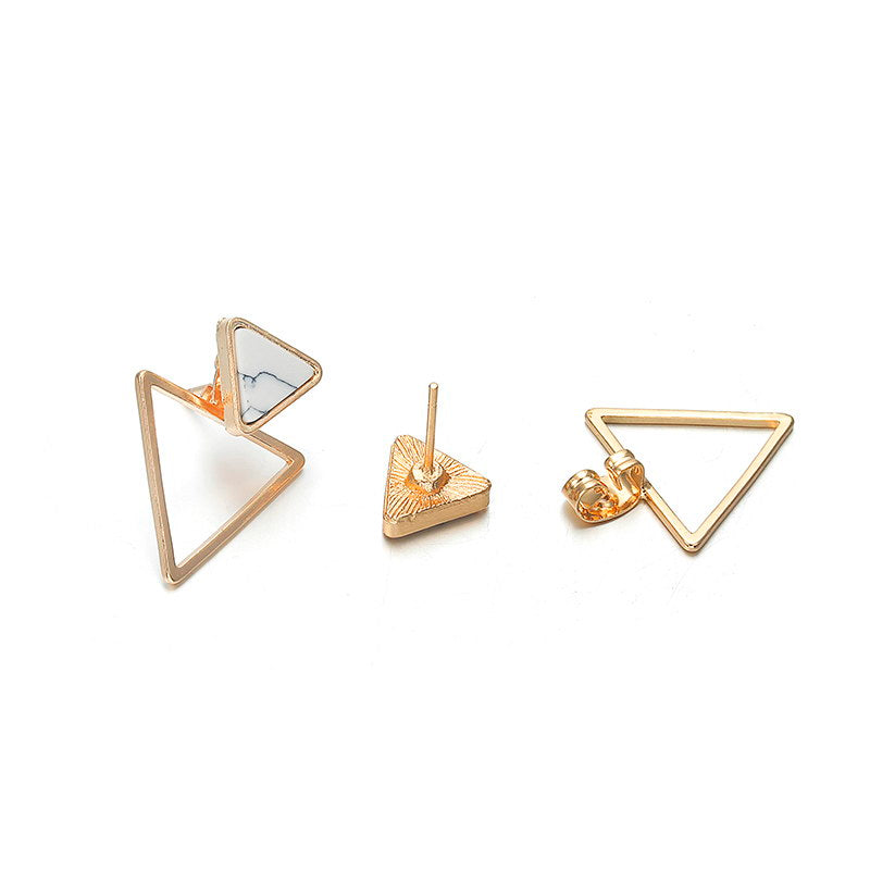 Marble Triangle Earrings, , women clothing, marble-triangle-earrings, , fairypeony