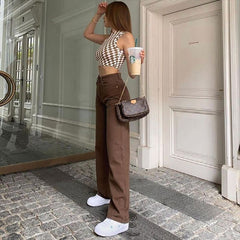 Retro Brown Pants, , women clothing, retro-brown-pants, , fairypeony